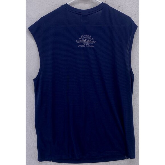 Harley Davidson HD Tank Top Mens XL Motorcycle Blue Oxford Alabama Cheaha Nylon - Picture 2 of 7